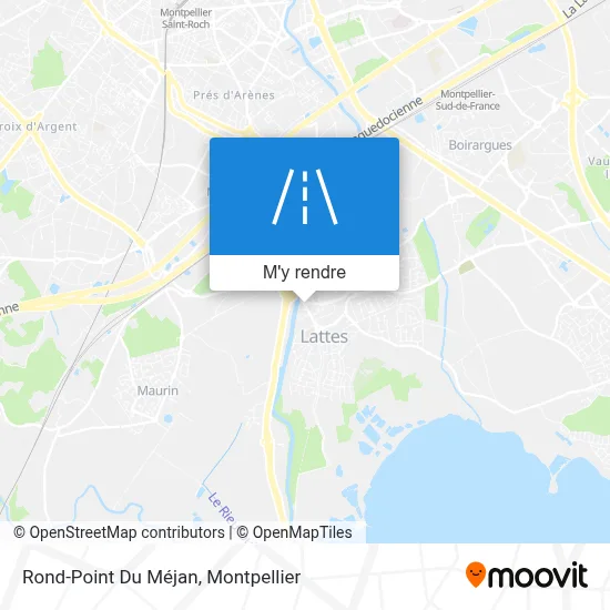 Rond-Point Du Méjan plan