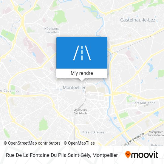 Rue De La Fontaine Du Pila Saint-Gély plan