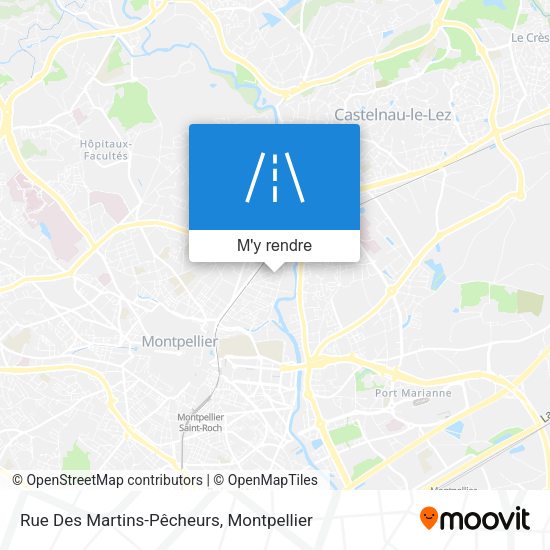 Rue Des Martins-Pêcheurs plan