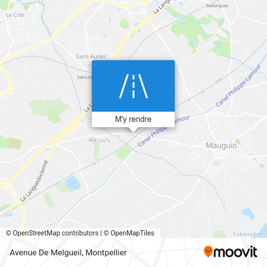 Avenue De Melgueil plan