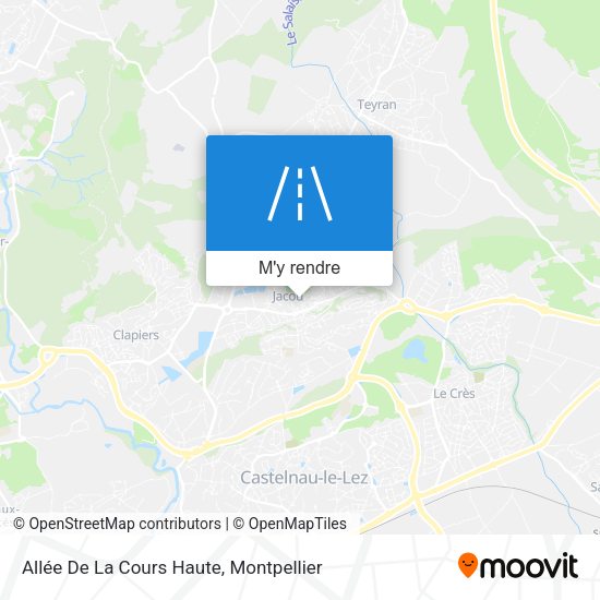 Allée De La Cours Haute plan