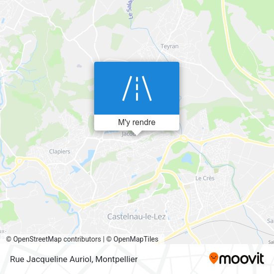 Rue Jacqueline Auriol plan
