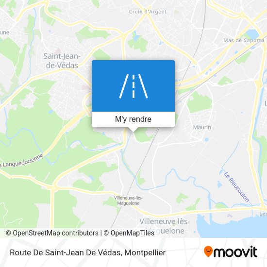 Route De Saint-Jean De Védas plan