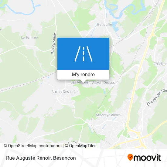 Rue Auguste Renoir plan