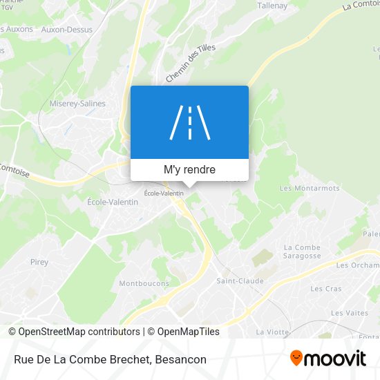 Rue De La Combe Brechet plan