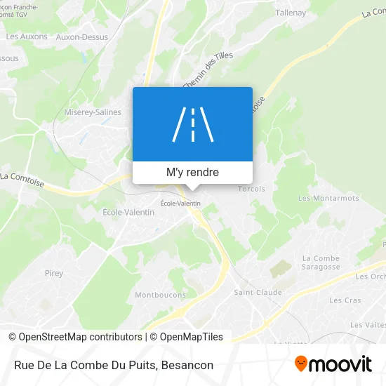 Rue De La Combe Du Puits plan
