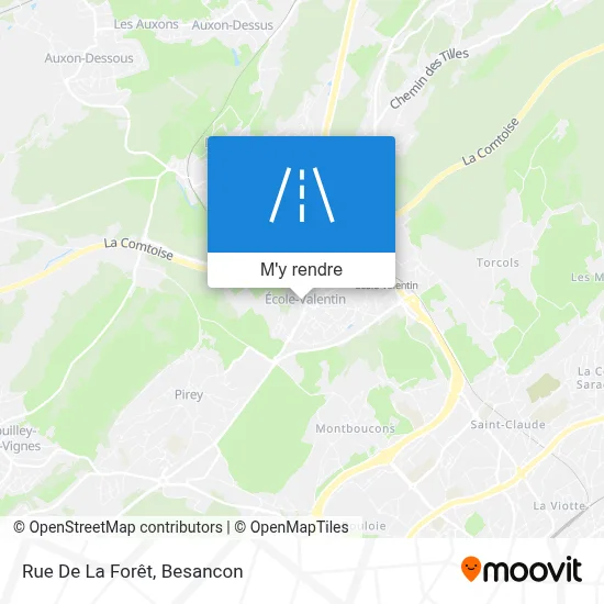 Rue De La Forêt plan