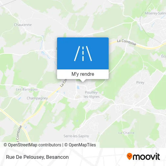 Rue De Pelousey plan