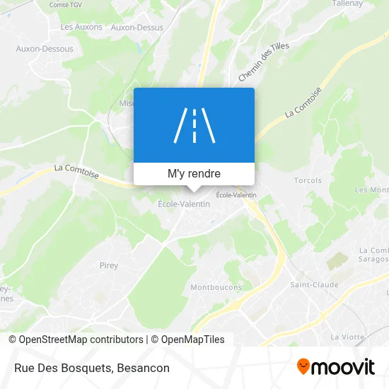 Rue Des Bosquets plan