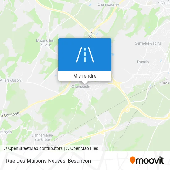 Rue Des Maisons Neuves plan