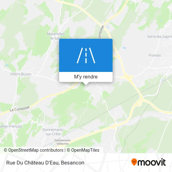 Rue Du Château D'Eau plan