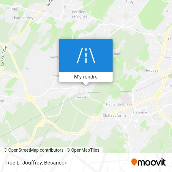 Rue L. Jouffroy plan