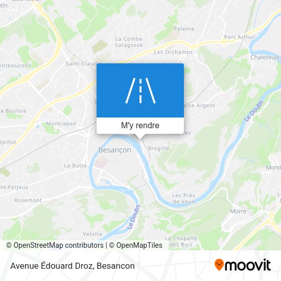 Avenue Édouard Droz plan