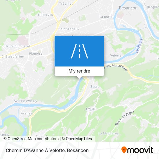 Chemin D'Avanne À Velotte plan