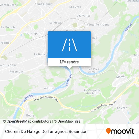 Chemin De Halage De Tarragnoz plan