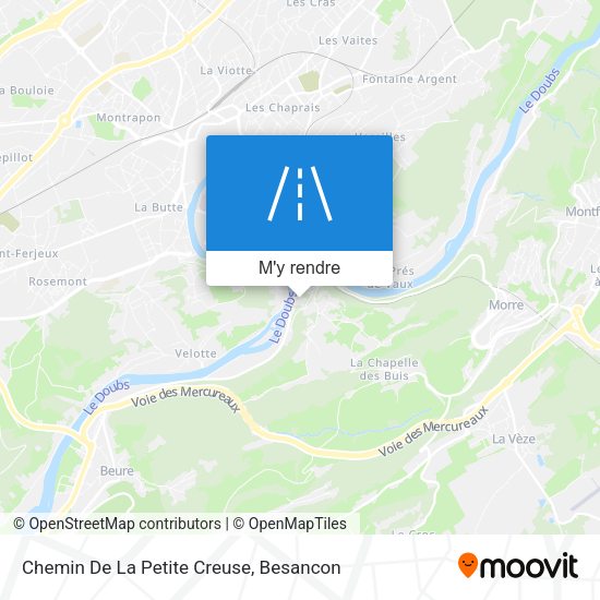 Chemin De La Petite Creuse plan
