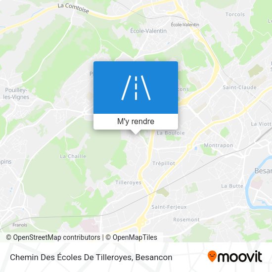 Chemin Des Écoles De Tilleroyes plan