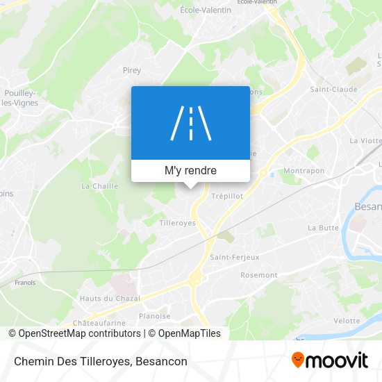 Chemin Des Tilleroyes plan
