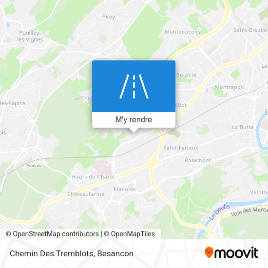 Chemin Des Tremblots plan