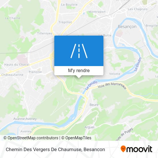 Chemin Des Vergers De Chaumuse plan