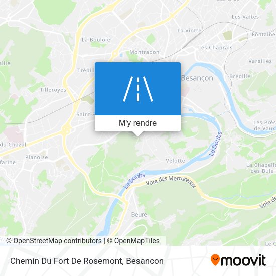 Chemin Du Fort De Rosemont plan