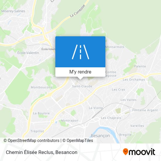Chemin Élisée Reclus plan
