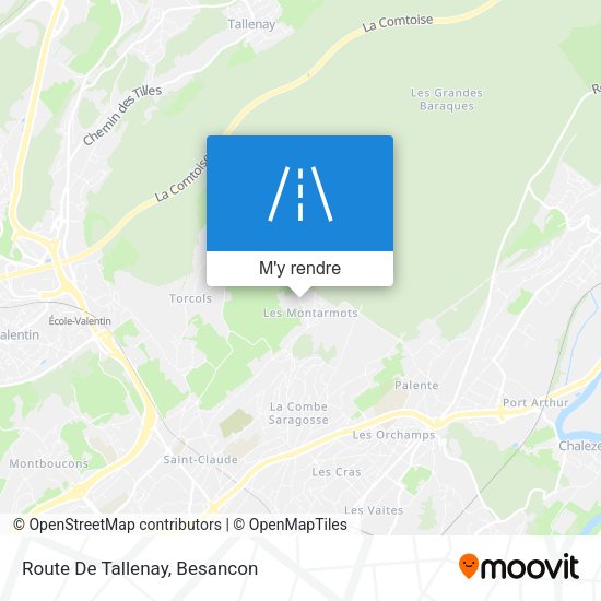 Route De Tallenay plan