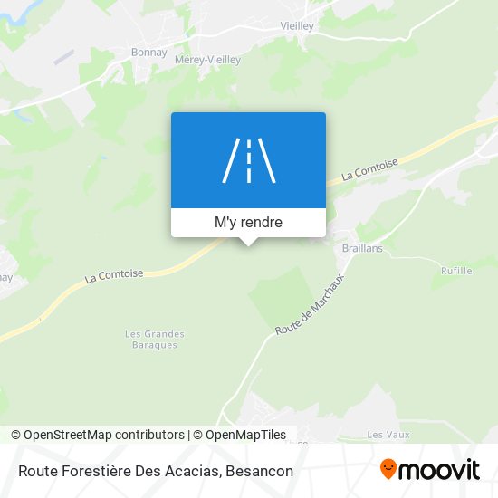 Route Forestière Des Acacias plan