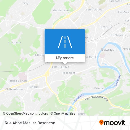 Rue Abbé Meslier plan