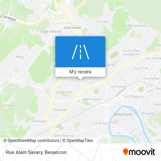 Rue Alain Savary plan