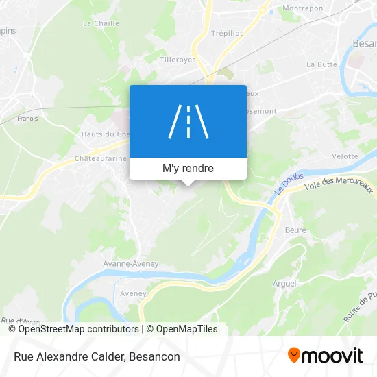 Rue Alexandre Calder plan