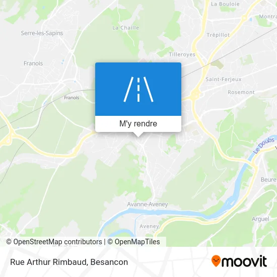 Rue Arthur Rimbaud plan