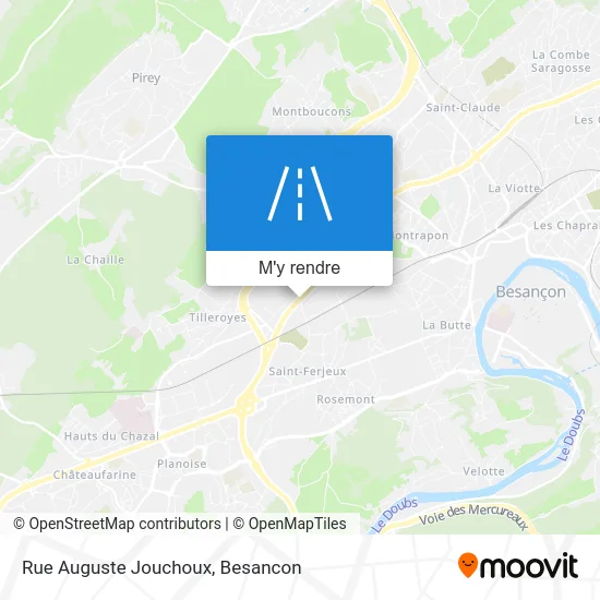 Rue Auguste Jouchoux plan