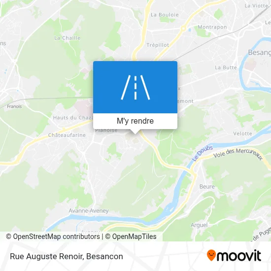 Rue Auguste Renoir plan