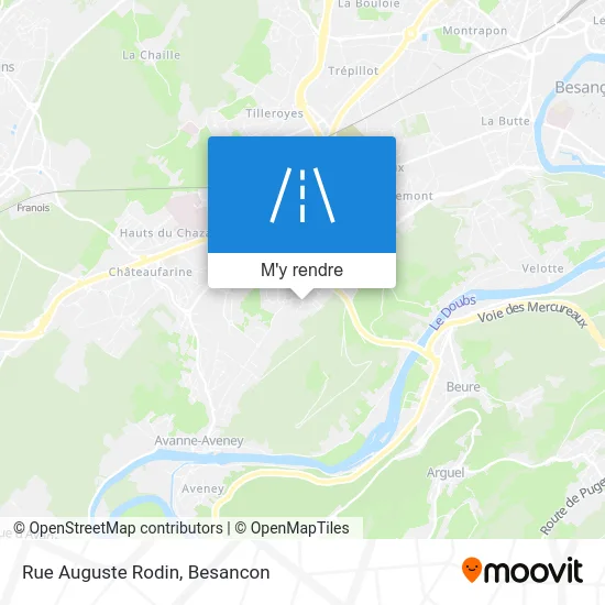 Rue Auguste Rodin plan