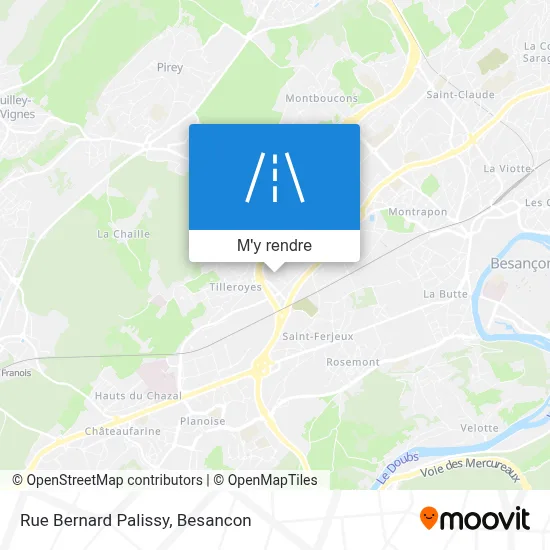 Rue Bernard Palissy plan