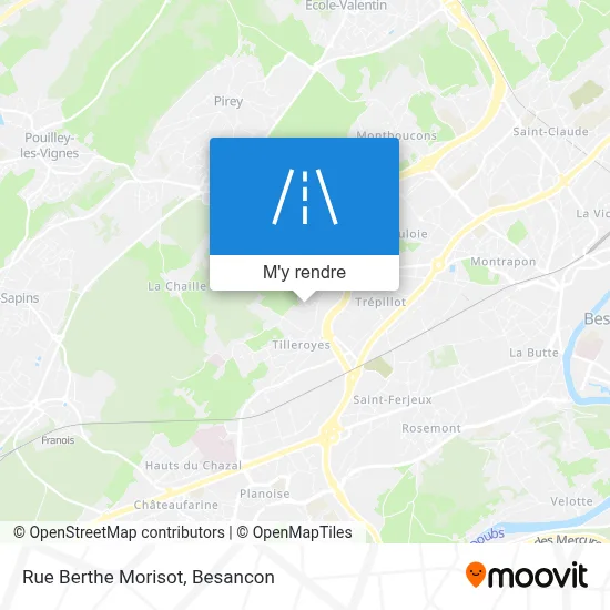 Rue Berthe Morisot plan