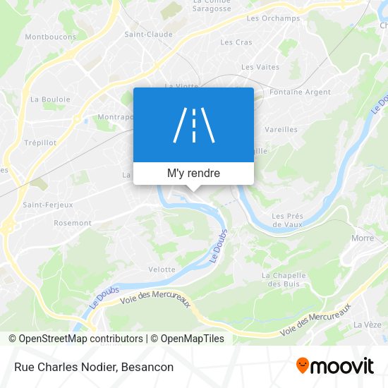 Rue Charles Nodier plan