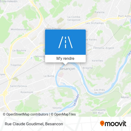 Rue Claude Goudimel plan