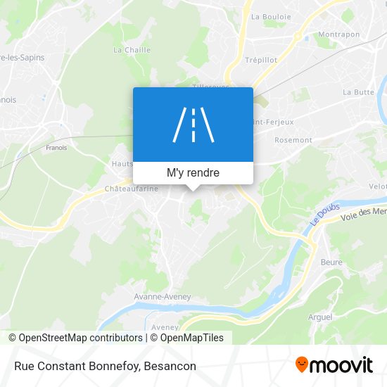 Rue Constant Bonnefoy plan