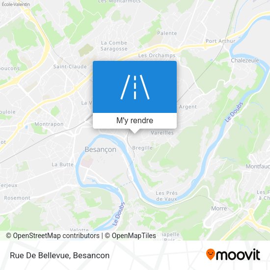 Rue De Bellevue plan