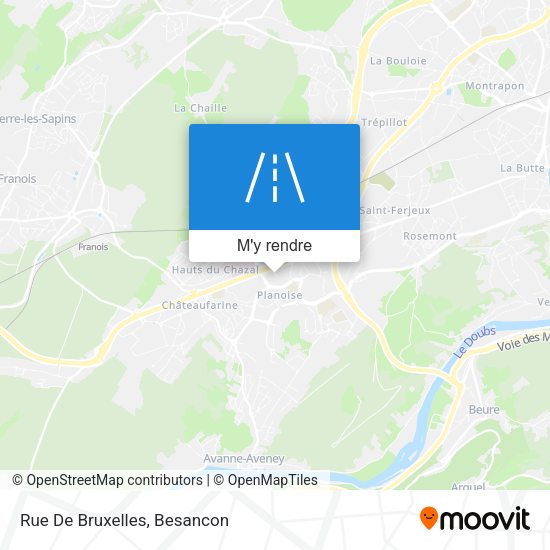 Rue De Bruxelles plan