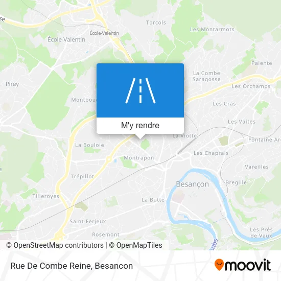 Rue De Combe Reine plan