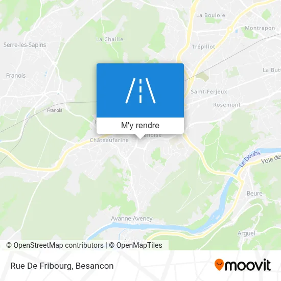 Rue De Fribourg plan