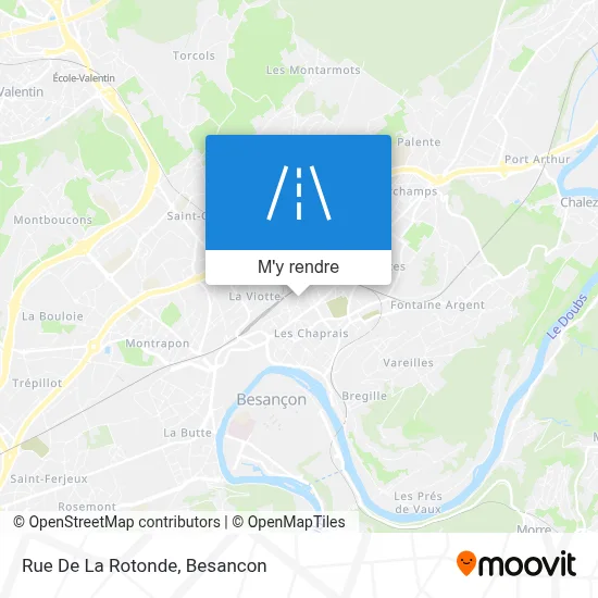 Rue De La Rotonde plan