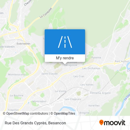Rue Des Grands Cyprès plan