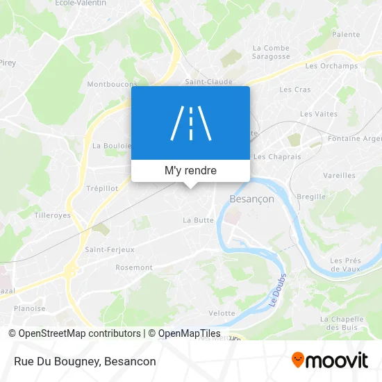Rue Du Bougney plan