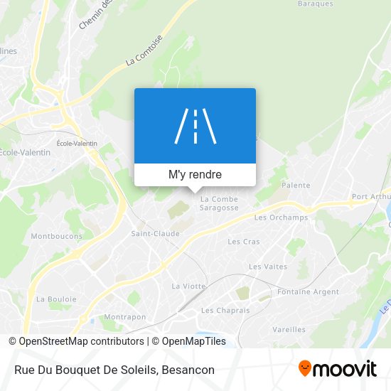 Rue Du Bouquet De Soleils plan