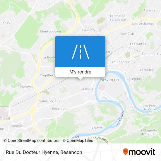 Rue Du Docteur Hyenne plan
