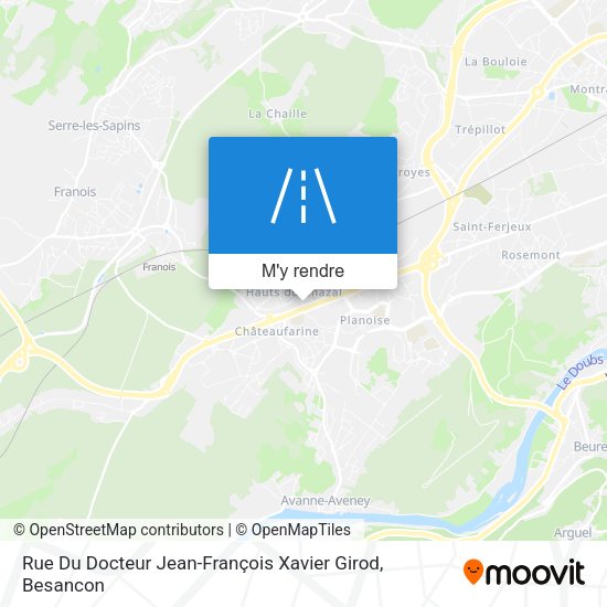 Rue Du Docteur Jean-François Xavier Girod plan